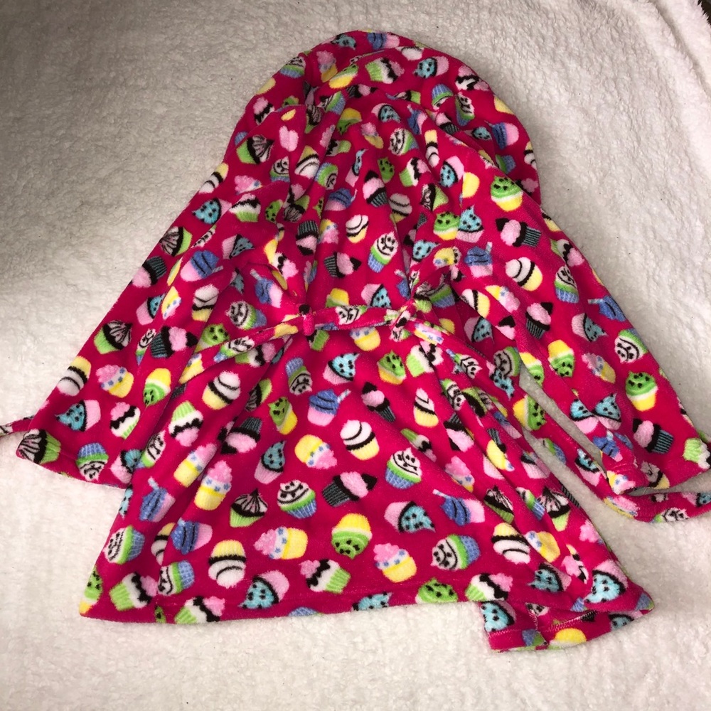 Pink Cupcake Kids Robe - Picture 4 of 4